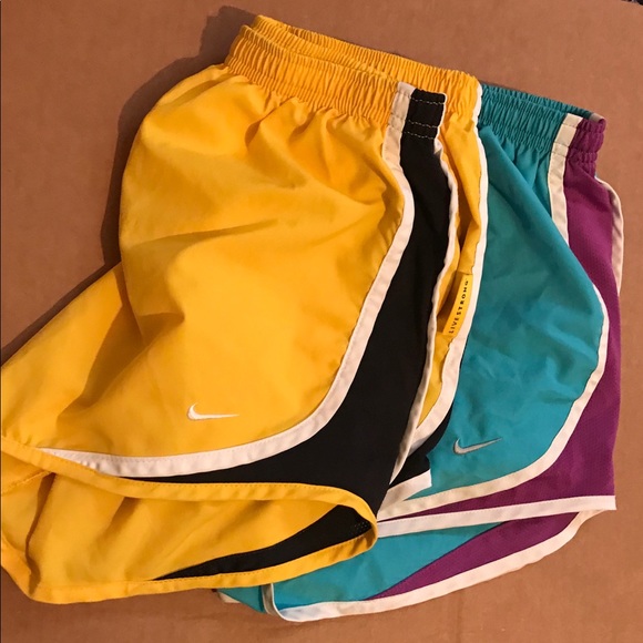 Nike Pants - Set Of 2 Nike Dri-Fit Yellow/Blue Sz S 24” Waist